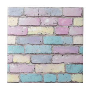 Pastel Brick Pattern Tile