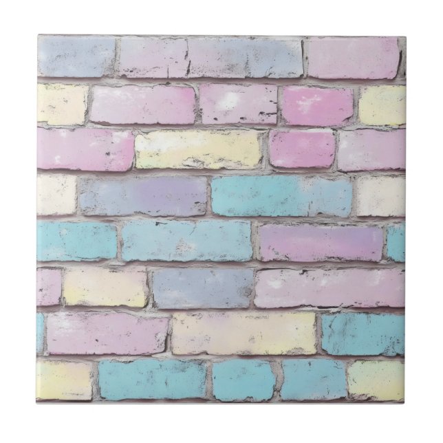 Pastel Brick Pattern Tile (Front)