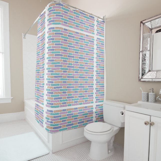 Pastel Bricks Mosaic  (In Situ)