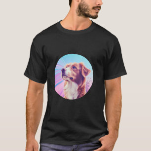Pastel Brittany Spaniel Dog For Brittany Dog Lover T-Shirt