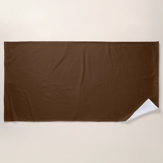 Pastel Brown,Pine Cone,Puce, Beach Towel (Front)