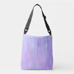 Pastel Brush Strokes Personalized Crossbody Bag