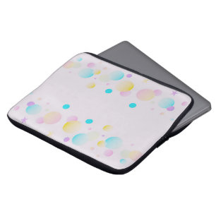 Pastel Bubble Laptop Sleeve Cute Minimalist Prot