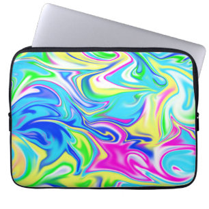 Pastel Bubblegum Blush Marble, Laptop Sleeve