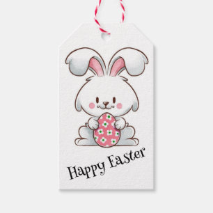 Pastel Bunny Elegance Gift Tags