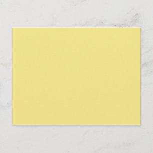 Pastel butter yellow background ready to customize postcard