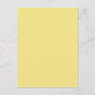 Pastel butter yellow background ready to customize postcard