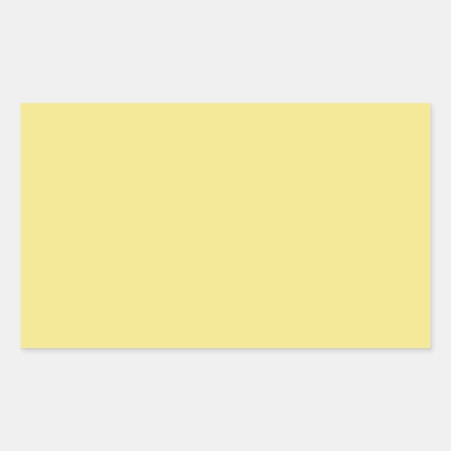 Pastel butter yellow background ready to customize sticker (Front)