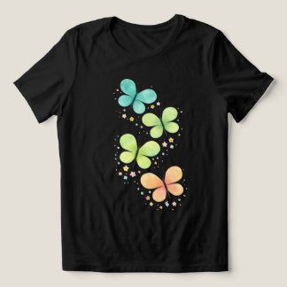 Pastel Butterflies – Elegant Women’s T‑Shirt Tri-Blend Shirt