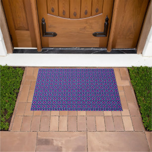 Pastel Butterfly Floral Pattern   Doormat