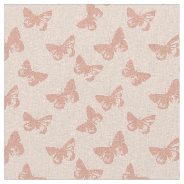 Pastel butterfly pattern fabric (Close Up)