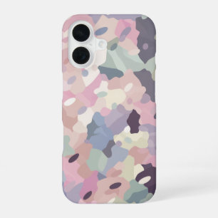 Pastel Camo Pattern iPhone 16 Case