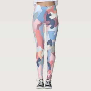 Pastel Camouflage  Leggings