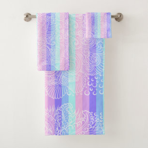 Pastel Candy Motif d'Imaginaire doux rayé