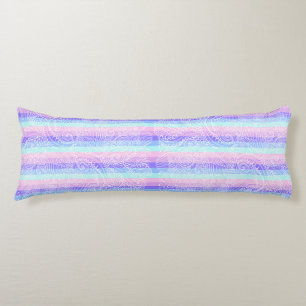 Pastel Candy Swirls Striped Soft Fantasy Pattern Body Pillow