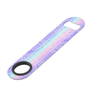 Pastel Candy Swirls   Striped Soft Fantasy Pattern Speed Bottle Opener