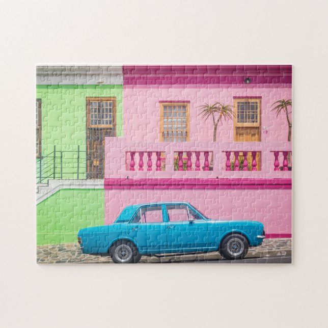Pastel Car & Building Jigsaw Puzzle (Horizontal)