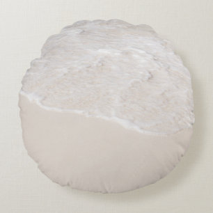 Pastel Caribbean Sea Tranquillity 1 Round Pillow