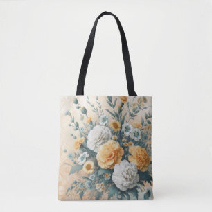Pastel Carnations Tote Bag