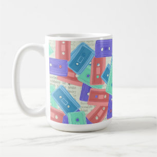 Pastel Cassette Tapes - 90s Aesthetic Music Coffee Mug
