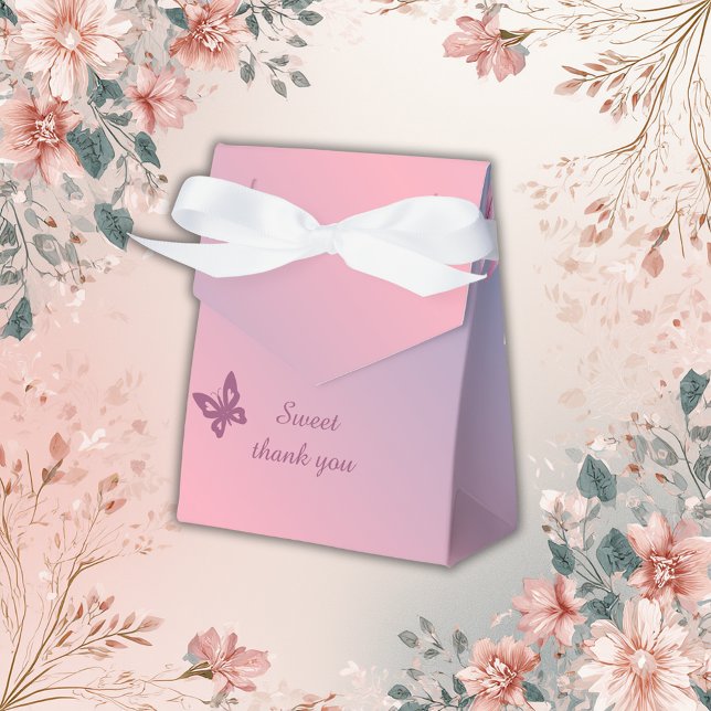 pastel cherry blossom sakura wedding  favor box (Creator Uploaded)