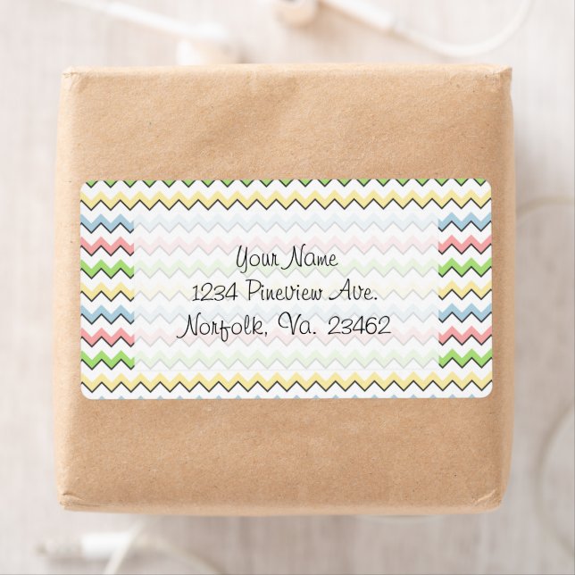 Pastel Chevron-Drop Shadow by Shirley Taylor (Insitu)