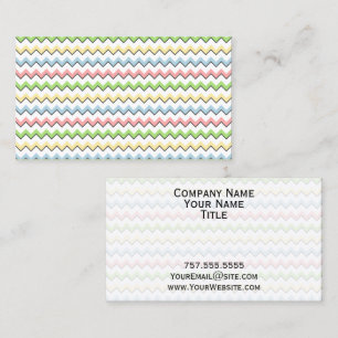 Pastel Chevron-Drop Shadow by Shirley Taylor Business Card