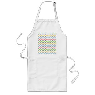 Pastel Chevron-Drop Shadow by Shirley Taylor Long Apron