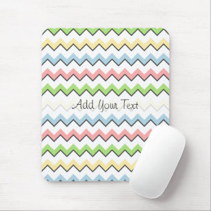 Pastel Chevron-Drop Shadow by Shirley Taylor Mouse Pad