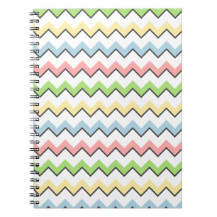 Pastel Chevron-Drop Shadow by Shirley Taylor Notebook