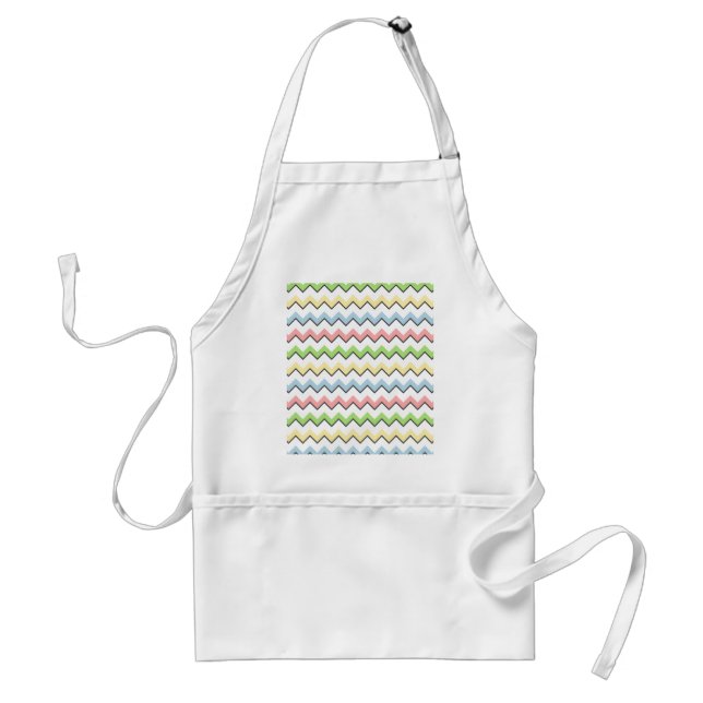 Pastel Chevron-Drop Shadow by Shirley Taylor Standard Apron (Front)