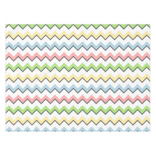 Pastel Chevron-Drop Shadow by Shirley Taylor Tablecloth
