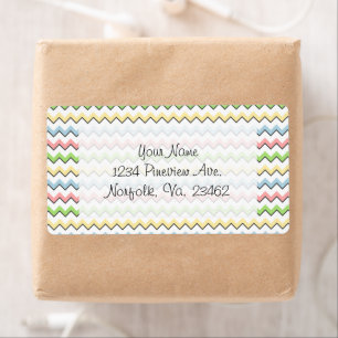 Pastel Chevron-Drop Shadow par Shirley Taylor