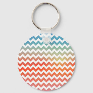 Pastel chevron keychain
