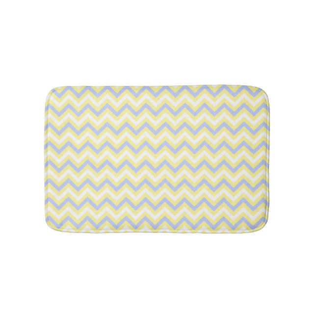Pastel Chevron Pattern Bath Mat (Front)