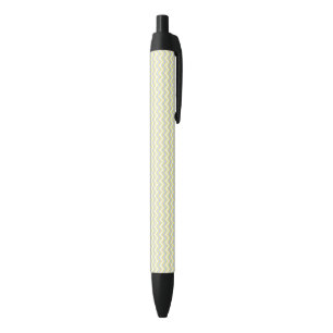 Pastel Chevron Pattern Black Ink Pen