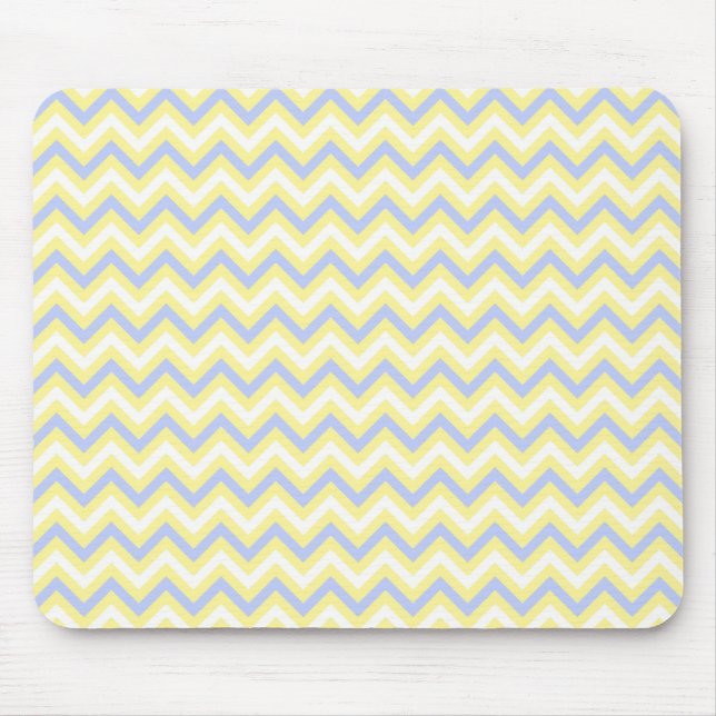 Pastel Chevron Pattern Mouse Pad (Front)