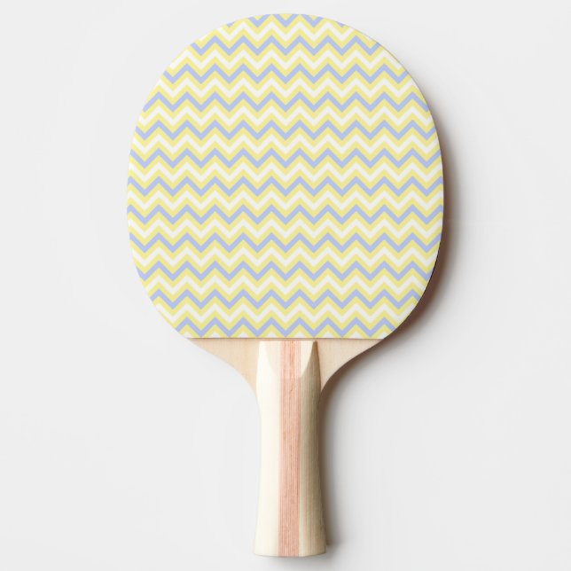 Pastel Chevron Pattern Ping Pong Paddle (Front)