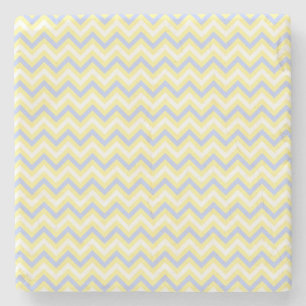 Pastel Chevron Pattern Stone Coaster