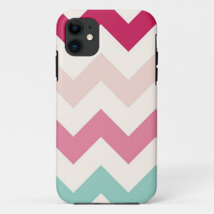 Pastel chevron zigzag stripes zig zag pattern chic iPhone 11 case