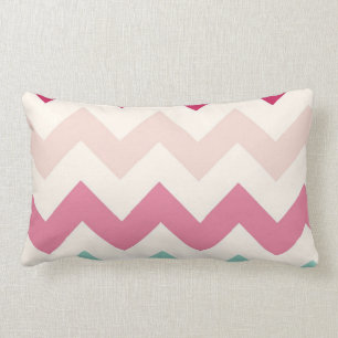 Pastel chevron zigzag stripes zig zag pattern chic lumbar pillow
