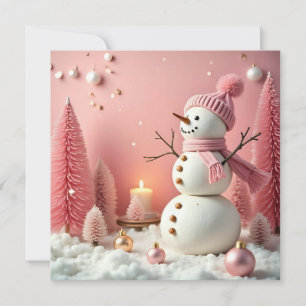 Pastel Christmas - Flat Greeting Card