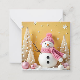 Pastel Christmas - Flat Note Card