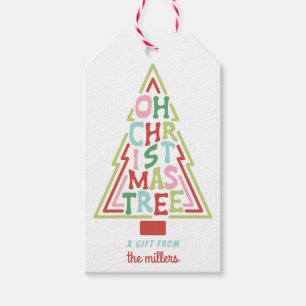 Pastel Christmas   Oh Christmas Tree  Gift Tags