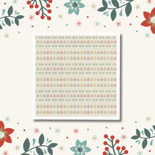 Pastel Christmas Ornaments Napkin
