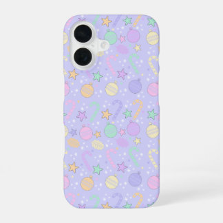 Pastel Christmas Pattern  iPhone 16 Case