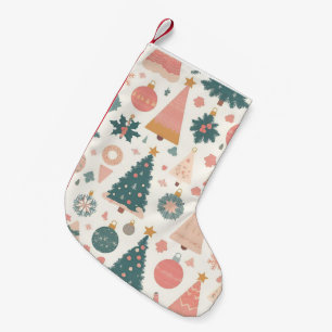 Pastel Christmas Tree Ornaments Holiday Small Christmas Stocking