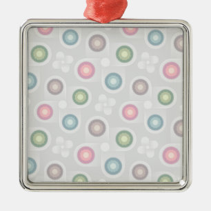 Pastel Circle Motif Ornement de Noël