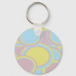 Pastel Circles Keychain