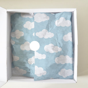 Pastel Clouds Asthetic White And Pink Art Tissue Paper